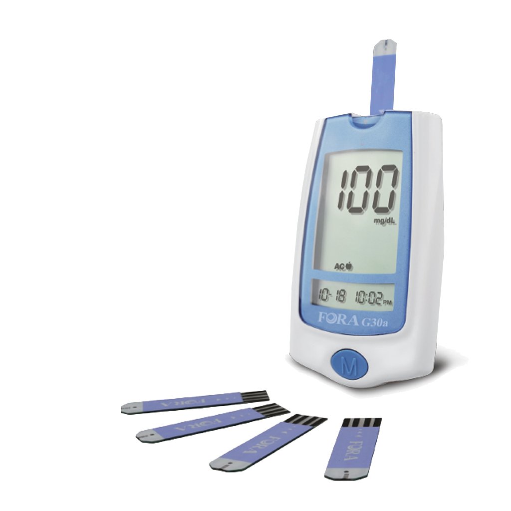 Image de produit BANDELETTES POUR LECTEUR DE GLYCÉMIE FORA G30