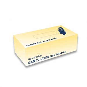 gants latex non poudrés