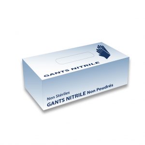 gants nitrile non poudrés
