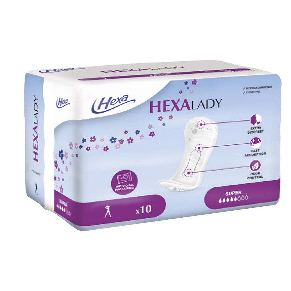 Image de produit Protège-slips Hexalady : une protection discrète et confortable contre les fuites urinaires