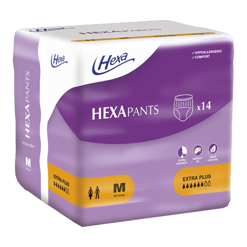 Image de produit Hexapants : les culottes ultra absorbantes jetables pour fuites urinaires