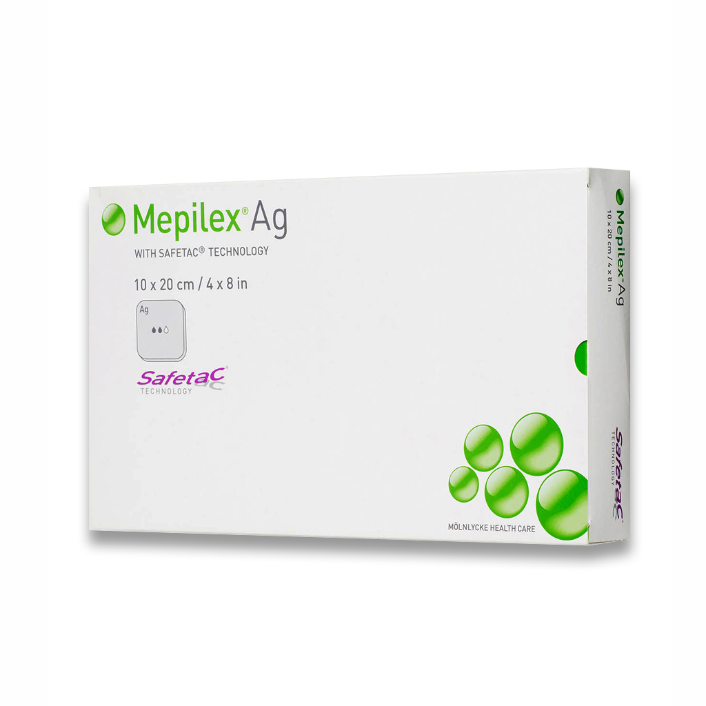 Image de produit Mepilex Ag : le pansement antimicrobien pour une cicatrisation optimale des plaies