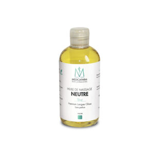 Huile de massage neutre longue glisse.