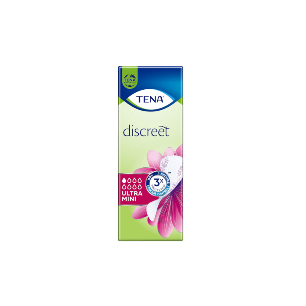 Image de produit Tena Discreet Ultra Mini : le protège-slip pour fuites urinaires ultra discret